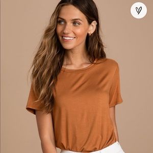 Burnt Orange Comfy Bodysuit